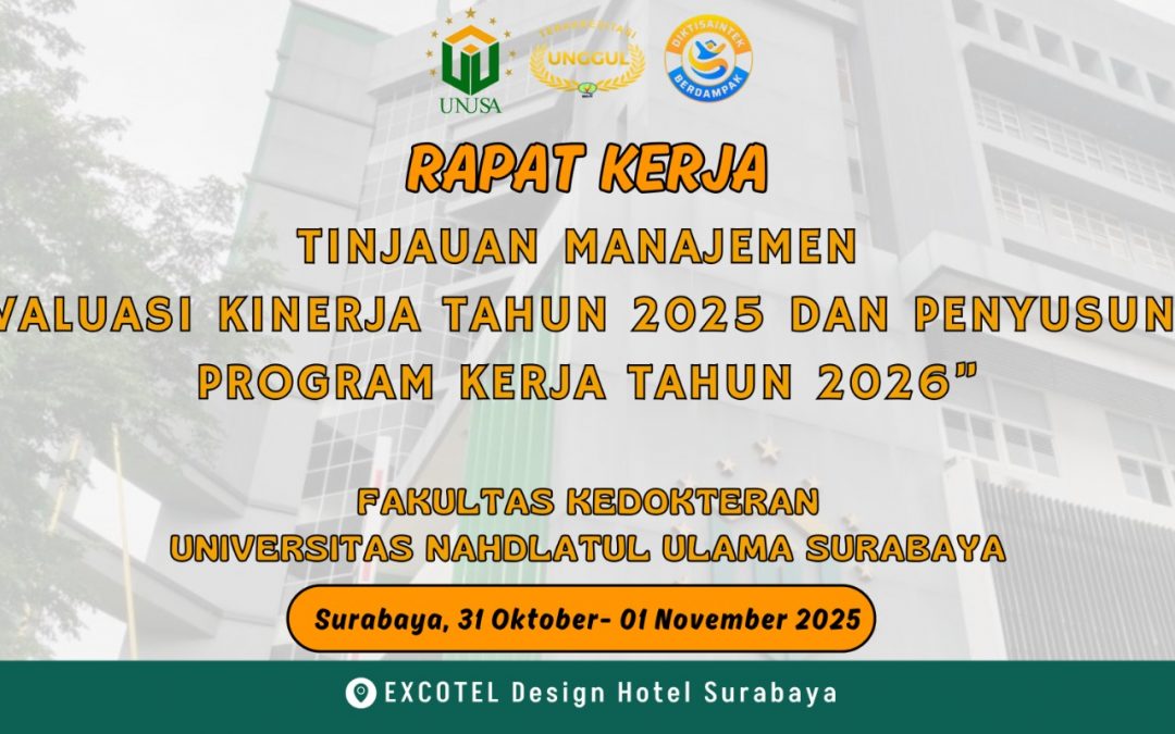 FK UNUSA Gelar Rapat Tinjauan Manajemen Evaluasi Kinerja 2025 dan Penyusuanan Program Kerja 2026