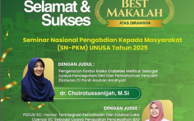 Best Makalah pada Seminar Nasional Pengabdian Kepada Masyarakat (SN-PKM) UNUSA 2025 