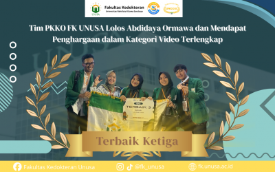 FK UNUSA Ukir Prestasi Nasional: Tim PKKO Raih Terbaik Ketiga Abdidaya Ormawa Kemdiktsaintek 2025